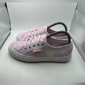 Superga women’s purple tie dye sneakers size EU 38